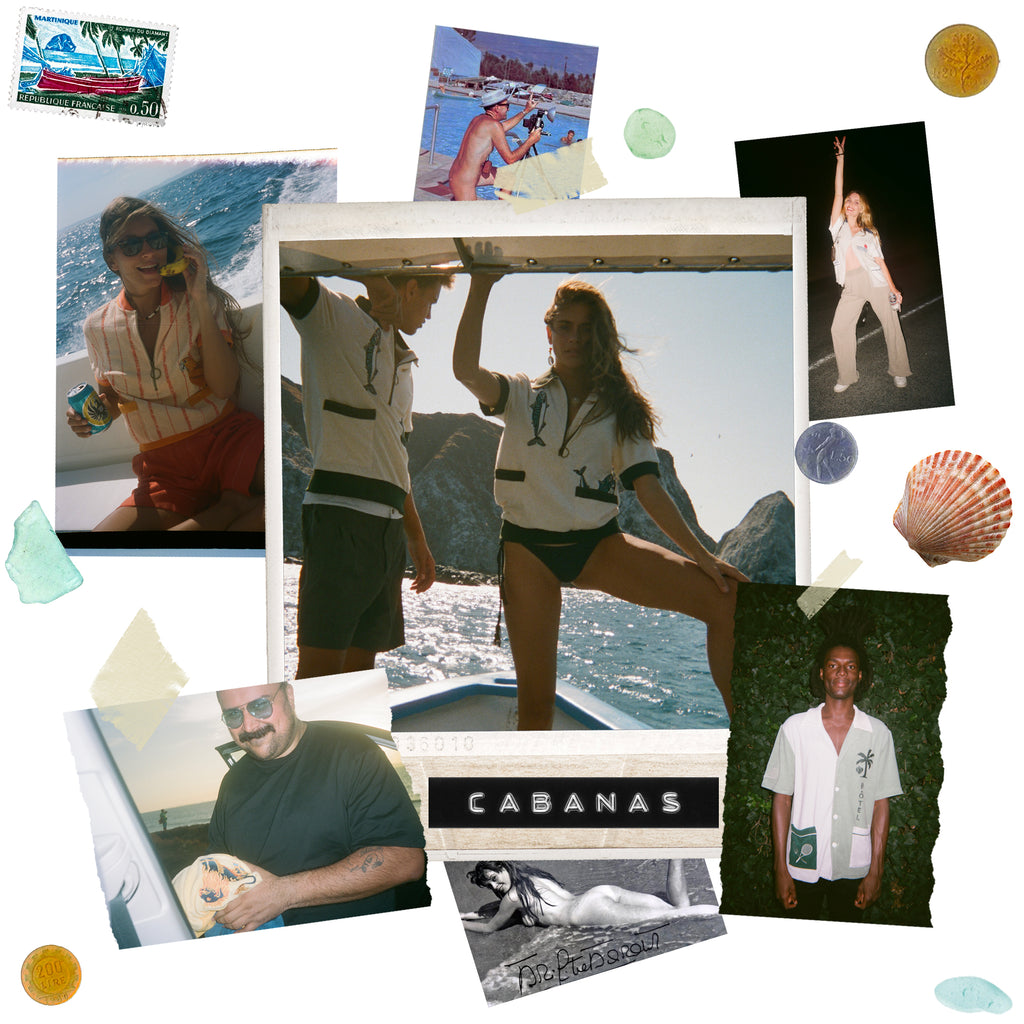 Tombolo terry cloth cabanas collage