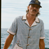 Male Model wearing 'The Explorers Club' Expedition Cabana with 'The Explorers Club' 6-Panel Souvenir Cap (Wool)