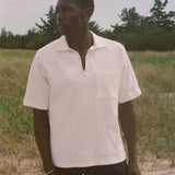 Raglan Mesh Polo (White)