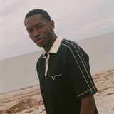 Raglan Mesh Polo (Black)