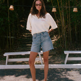 ‘Sunset Beach’ Raglan Terry Polo