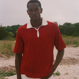 Raglan Terry Polo (Red)