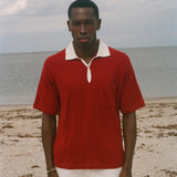 Raglan Terry Polo (Red)