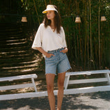 ‘Sunset Beach’ Raglan Terry Polo
