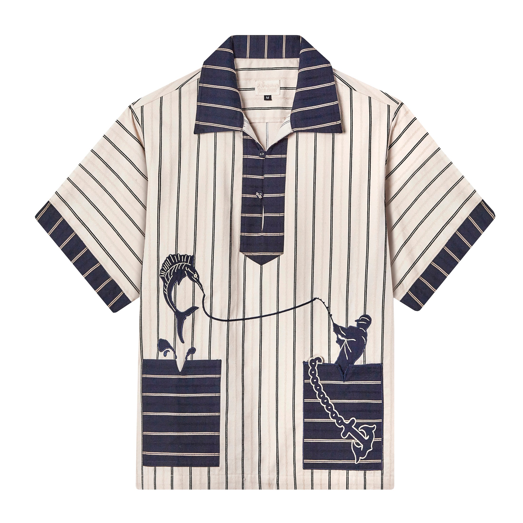 Plage TanC TOKYO STRIPE POLO ROMPERSトップス TanC plage STRIPE polo エリツキ ROMPERS 25SS