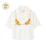 'Teeny-Weeny-Croissantkini' ~ Relaxed Crop Cut (Seersucker)