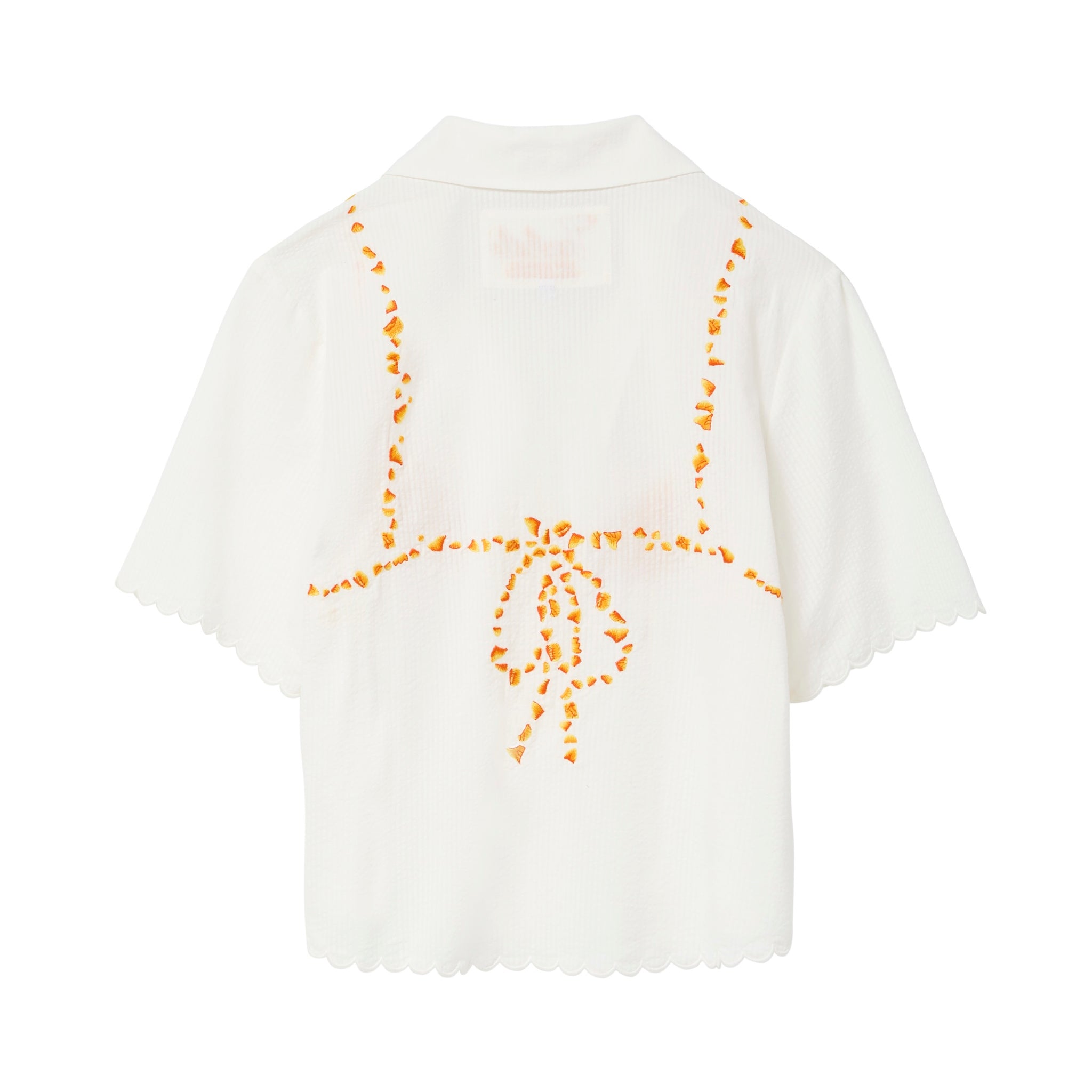 Teeny-Weeny-Croissantkini' ~ Relaxed Crop Cut (Seersucker