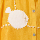 ‘Puff-Up Bra’ ~ Relaxed Crop Cut (Yellow)