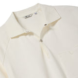 Raglan Mesh Polo (White)