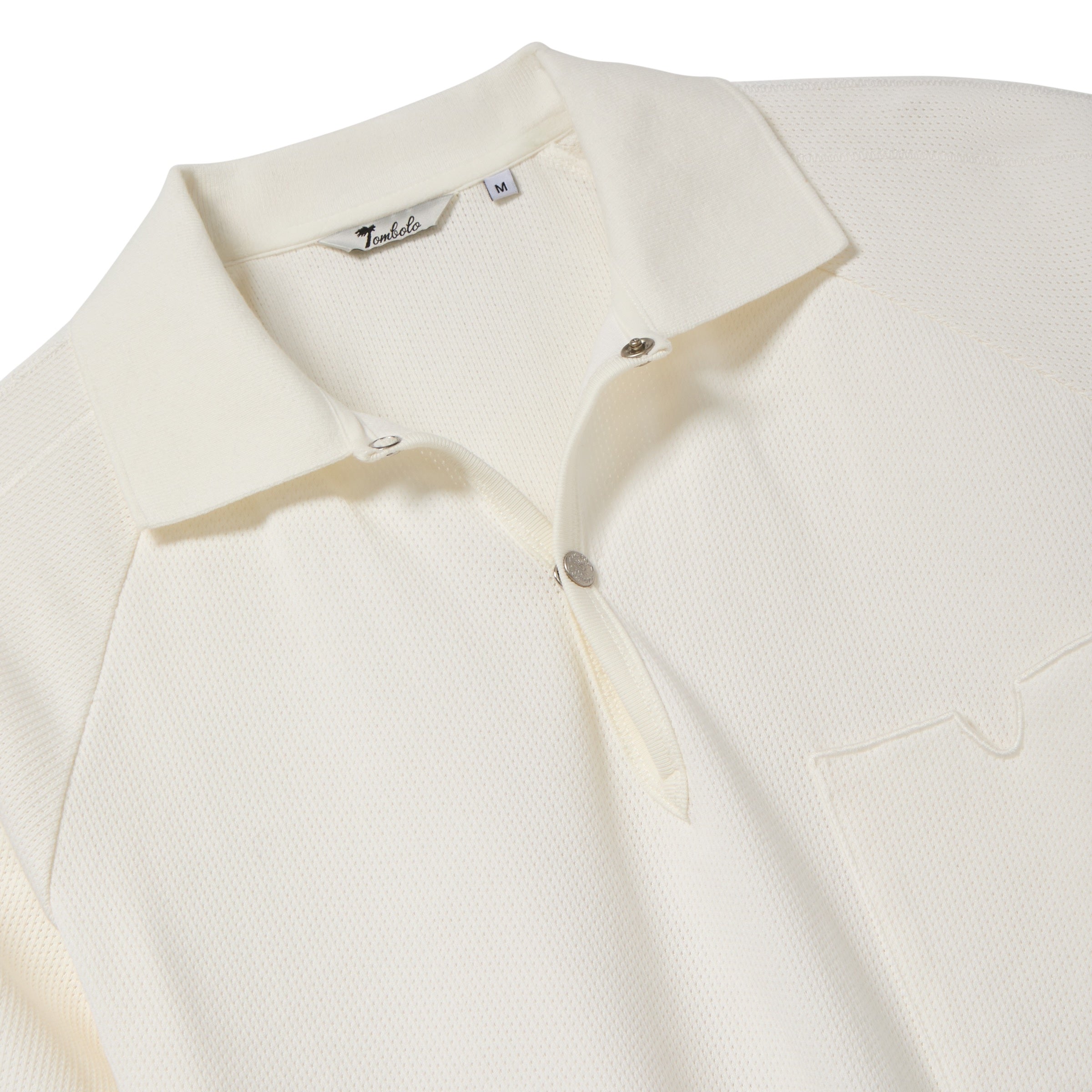 Raglan Mesh Polo (White)