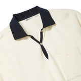 Raglan Terry Polo (Off-White)