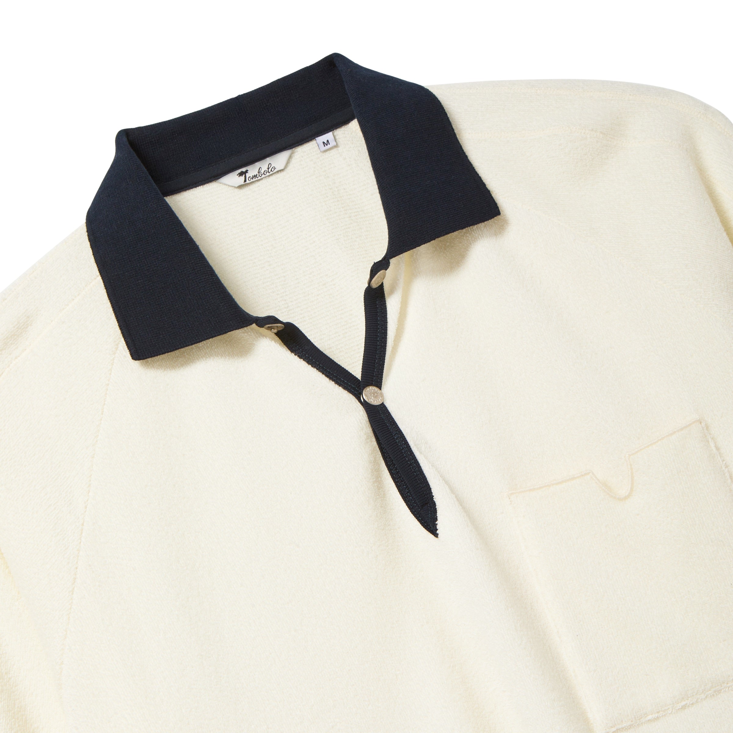 Raglan Terry Polo (Off-White)