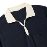 Raglan Terry Polo (Navy)