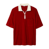 Raglan Terry Polo (Red)