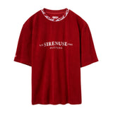 Le Sirenuse red terry cloth t-shirt. 