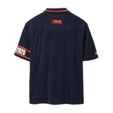 Back of navy USA FIFA World Cup shirt, with limited edition numbers embroidered on the sleeve. 