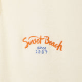 ‘Sunset Beach’ Raglan Terry Polo