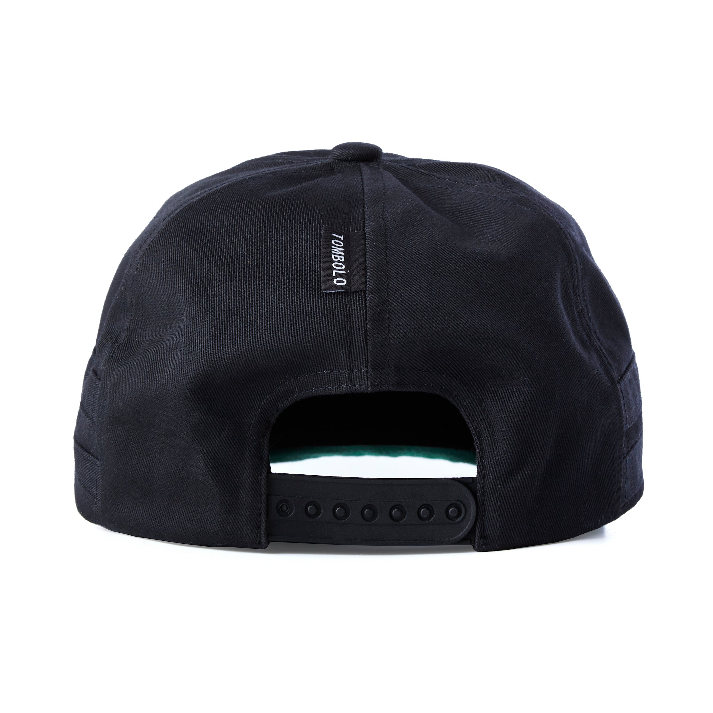 Back of hat with adjusting snap 