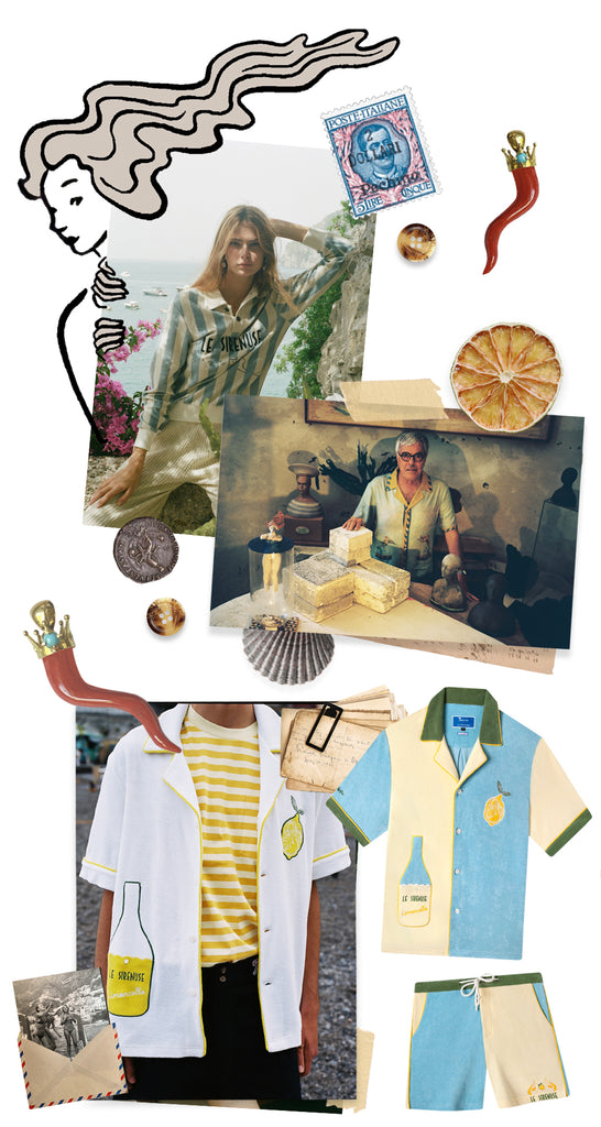 Collage of Le Sirenuse collaboration