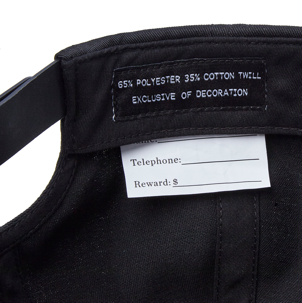 Material label indiciating 65% polyseter 35% cotton twill