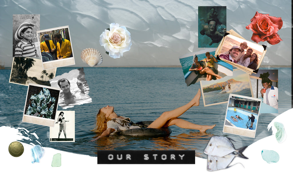 Our Story collage of polaroids and inspiration photos