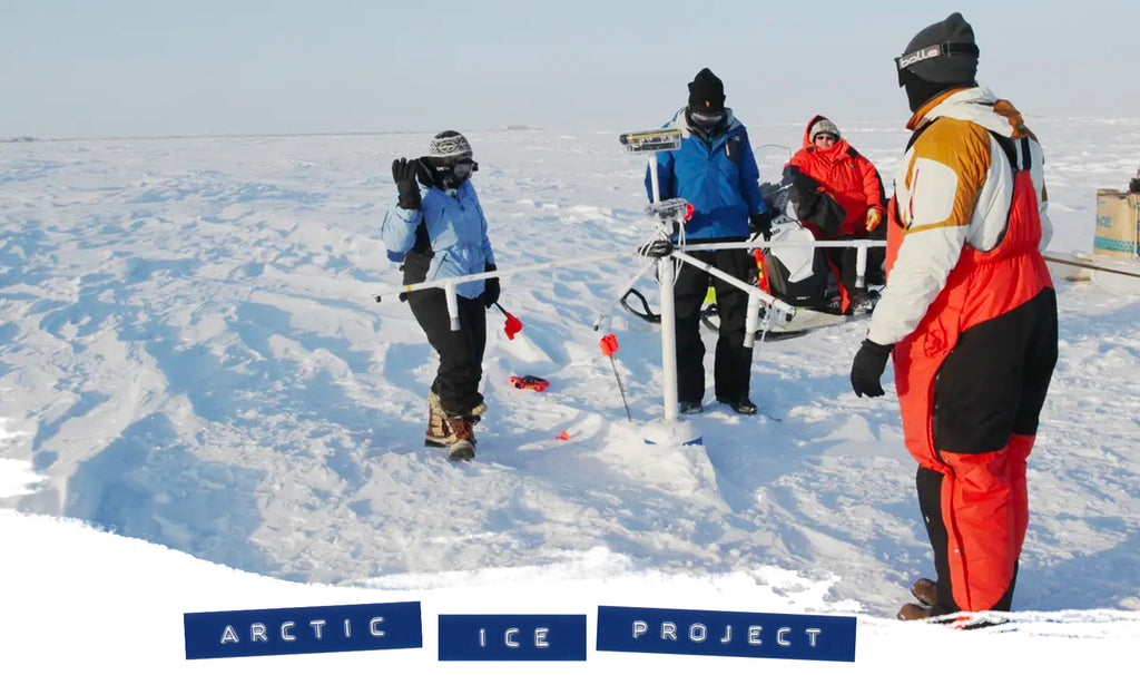 Tombolo Arctic Ice Project showing Arctic Explorers