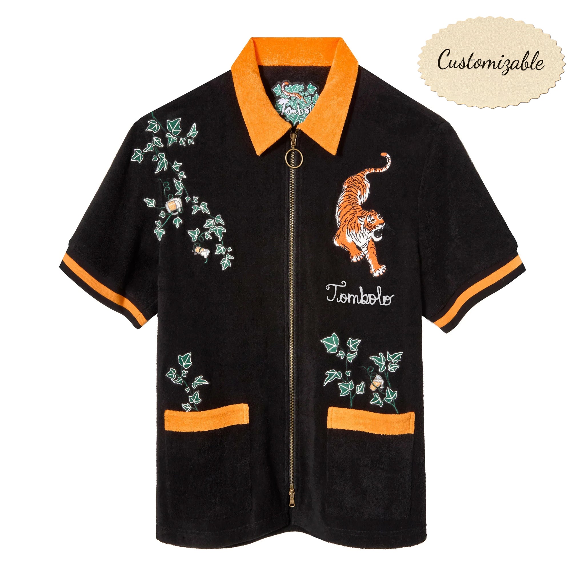 Crouching Tiger, Hidden Beverage' Cabana Shirt (Terry Cloth