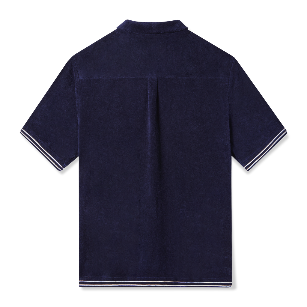 backwards-facing product image of the 'Boston Whaler' Cabana (navy)