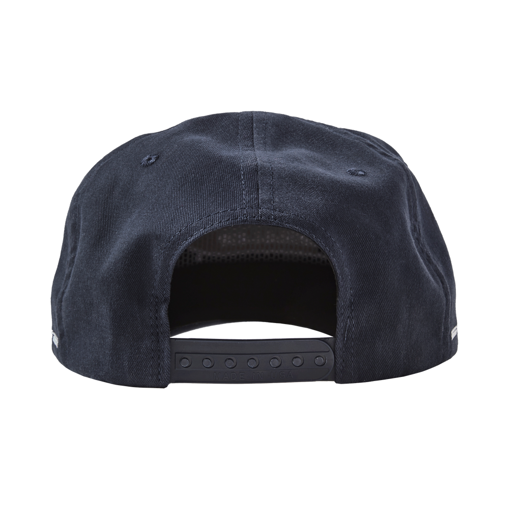 Backwards-facing product image of the 'Boston Whaler' 5-Panel Souvenir Cap.