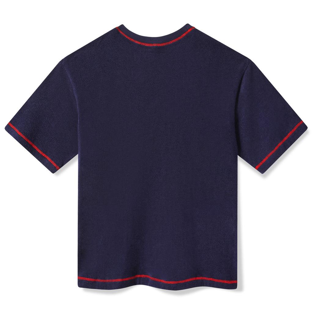 Backwards-facing product image of the 'Boston Whaler' Souvenir Terry Tee.