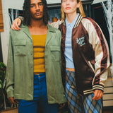 Two models wearing different SNL products. 
