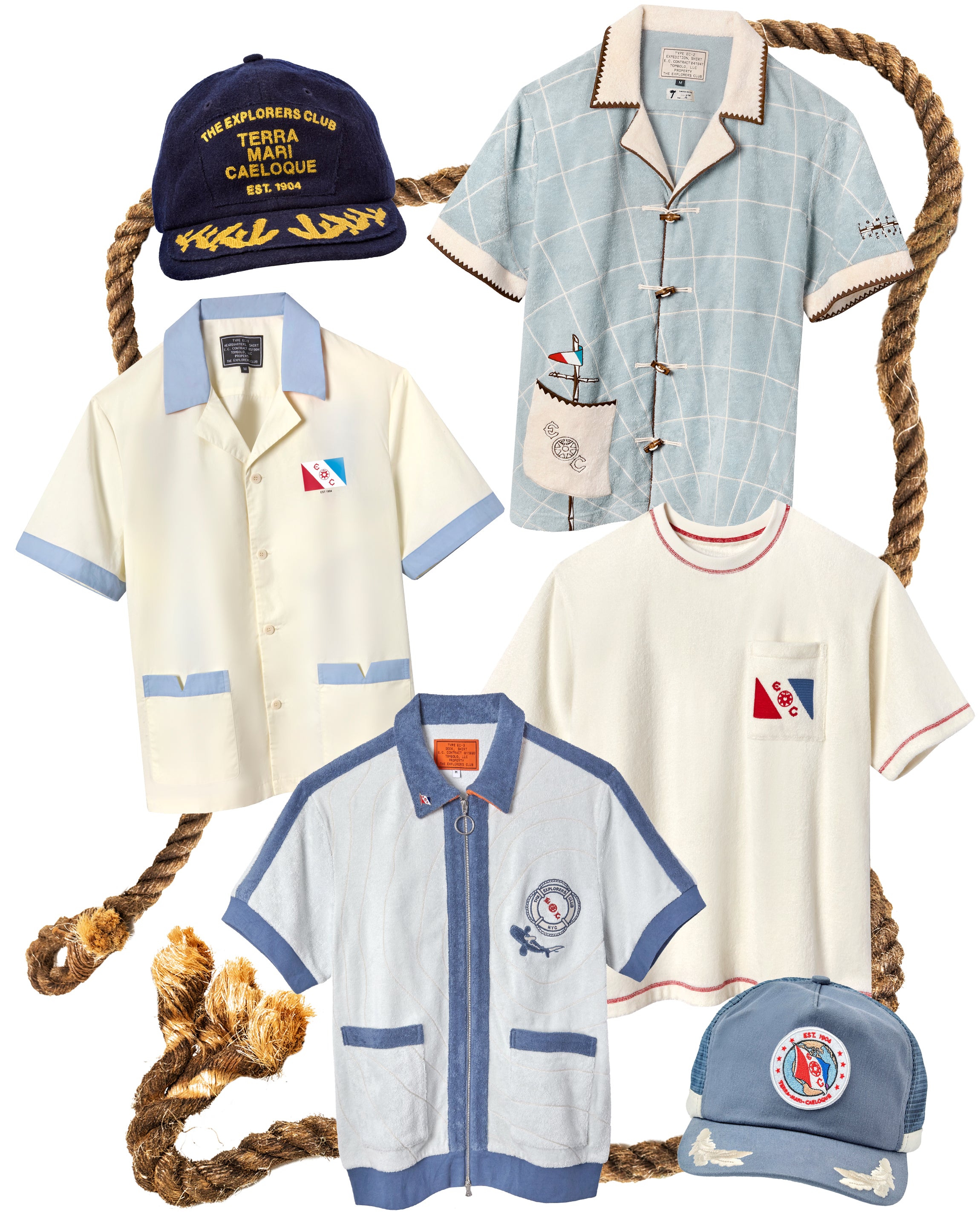 Collage of Explorer's Club collection.