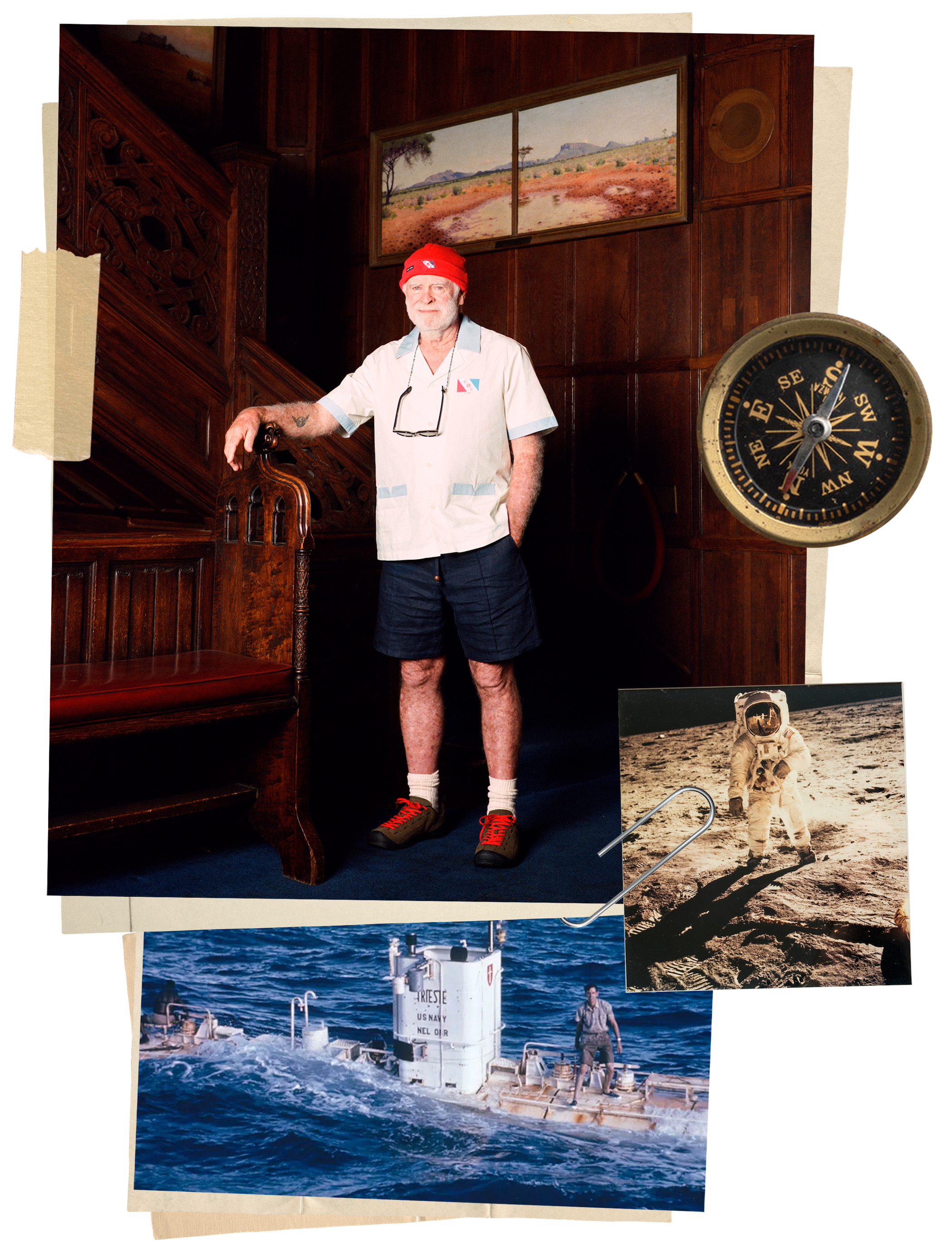 Collage of Explorer's Club imagery.