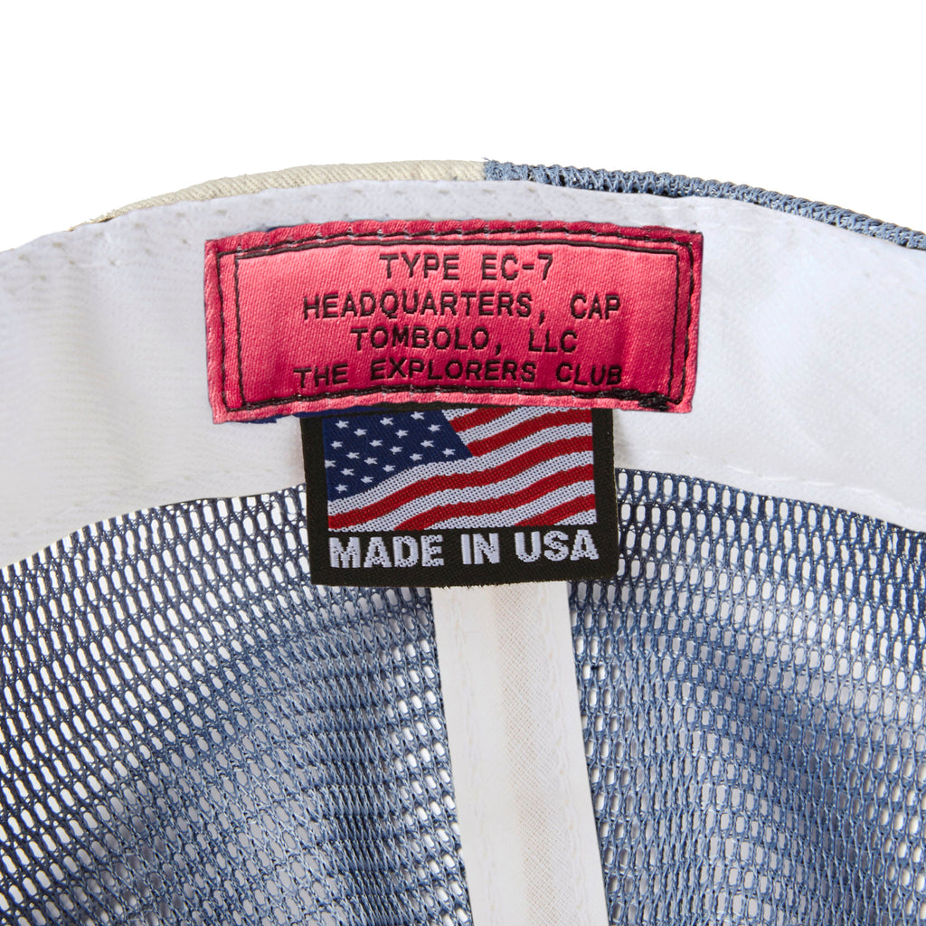 Detail image of the interior label of the Souvenir Cap.