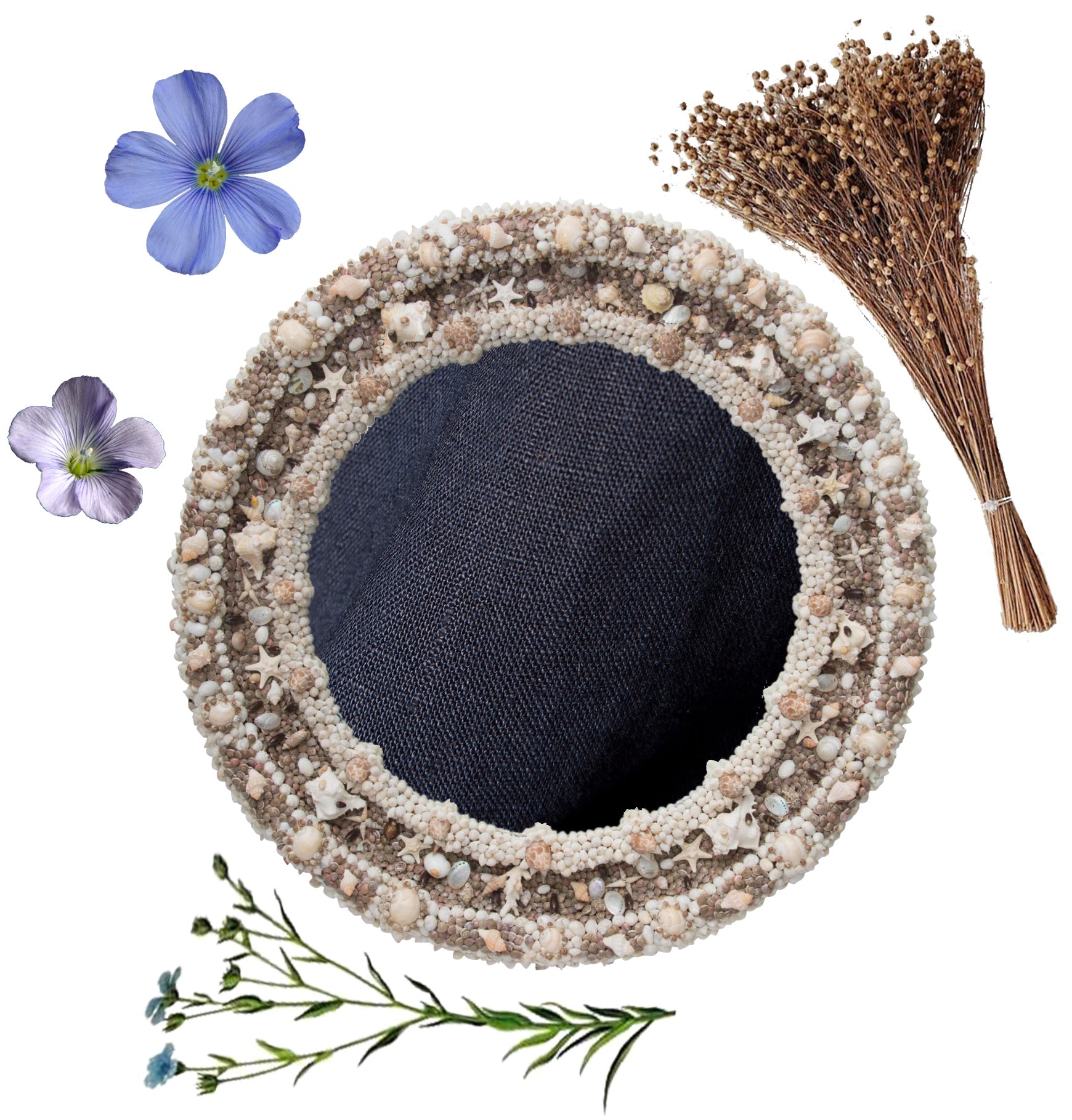 flowers and linen