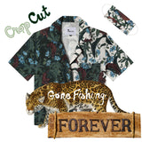 Lurking Jaguar ~ Crop Cut (Green / White Scramble)