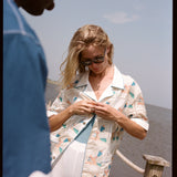 ‘Tom Wesselmann - Seascape Drop-Out’ Patchwork (Silk & Cotton Twill)