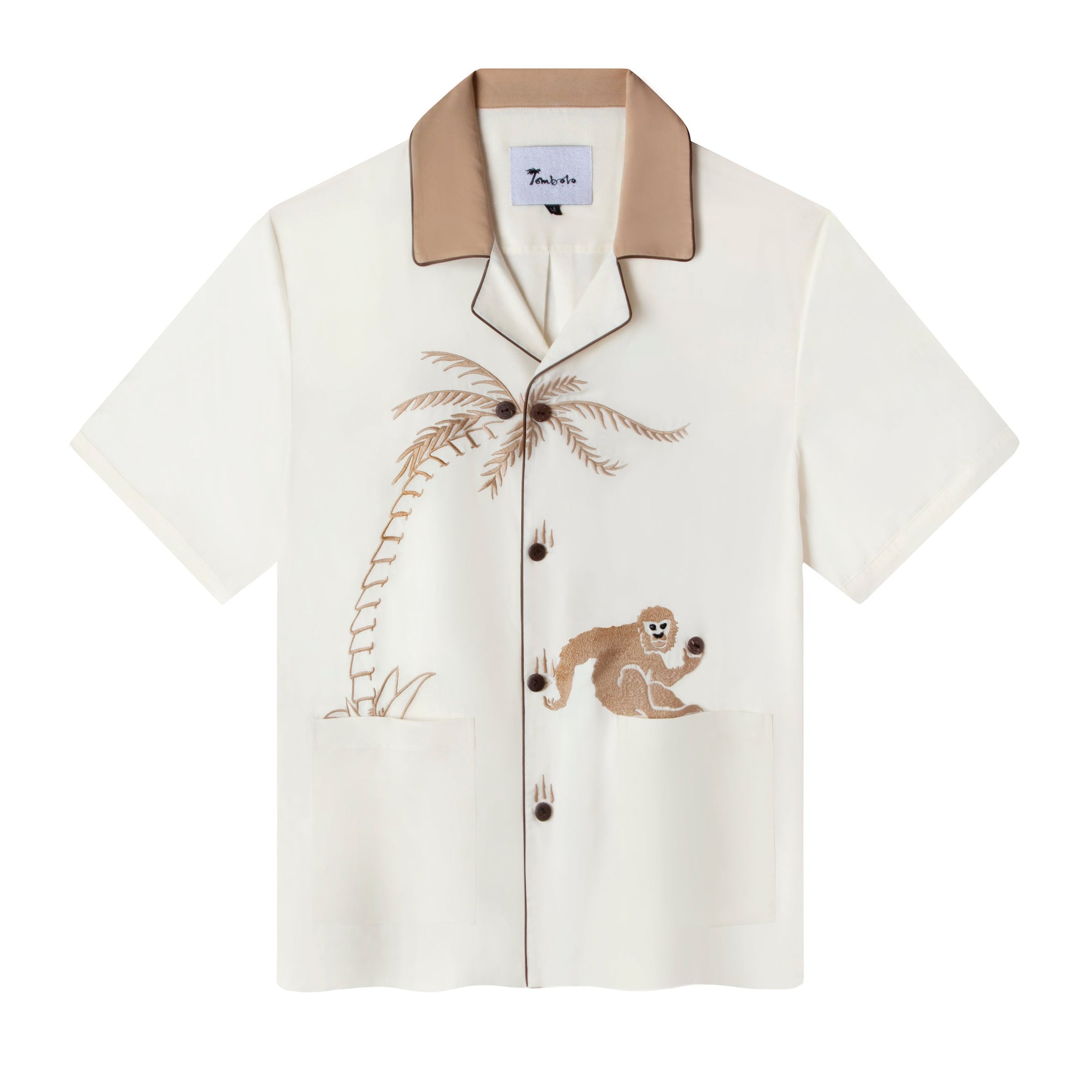 Monkey Business Cabana Shirt (Vanilla) – Tombolo Company