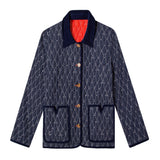 Tombolo Navy quilted jacket