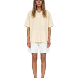 Raglan Mesh Polo (Beige)