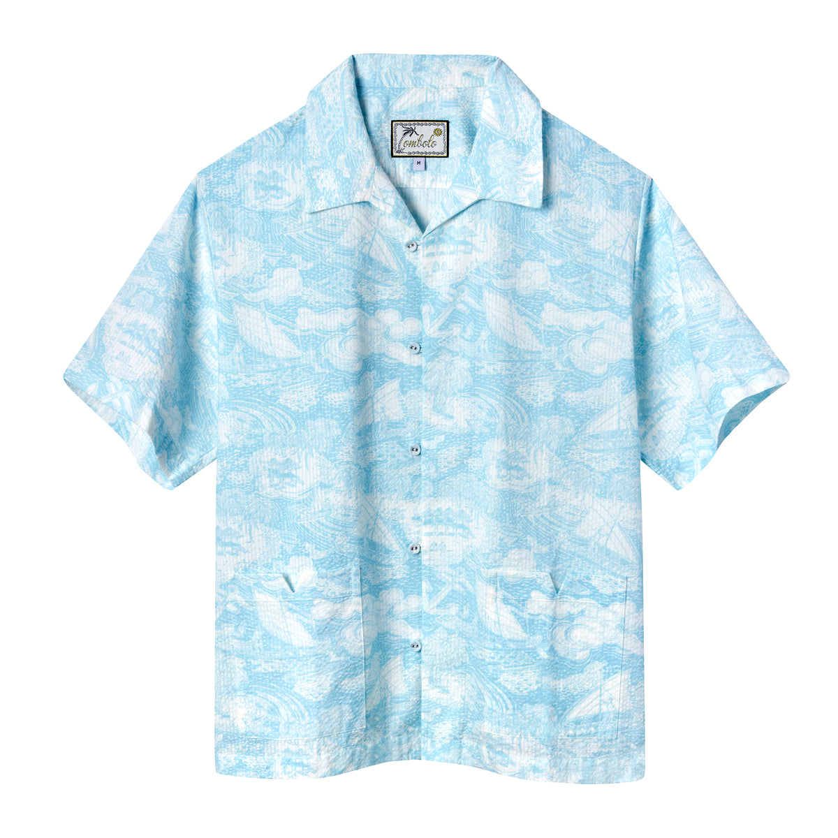 Voyager Shirt (Aqua Seersucker) – Tombolo Company