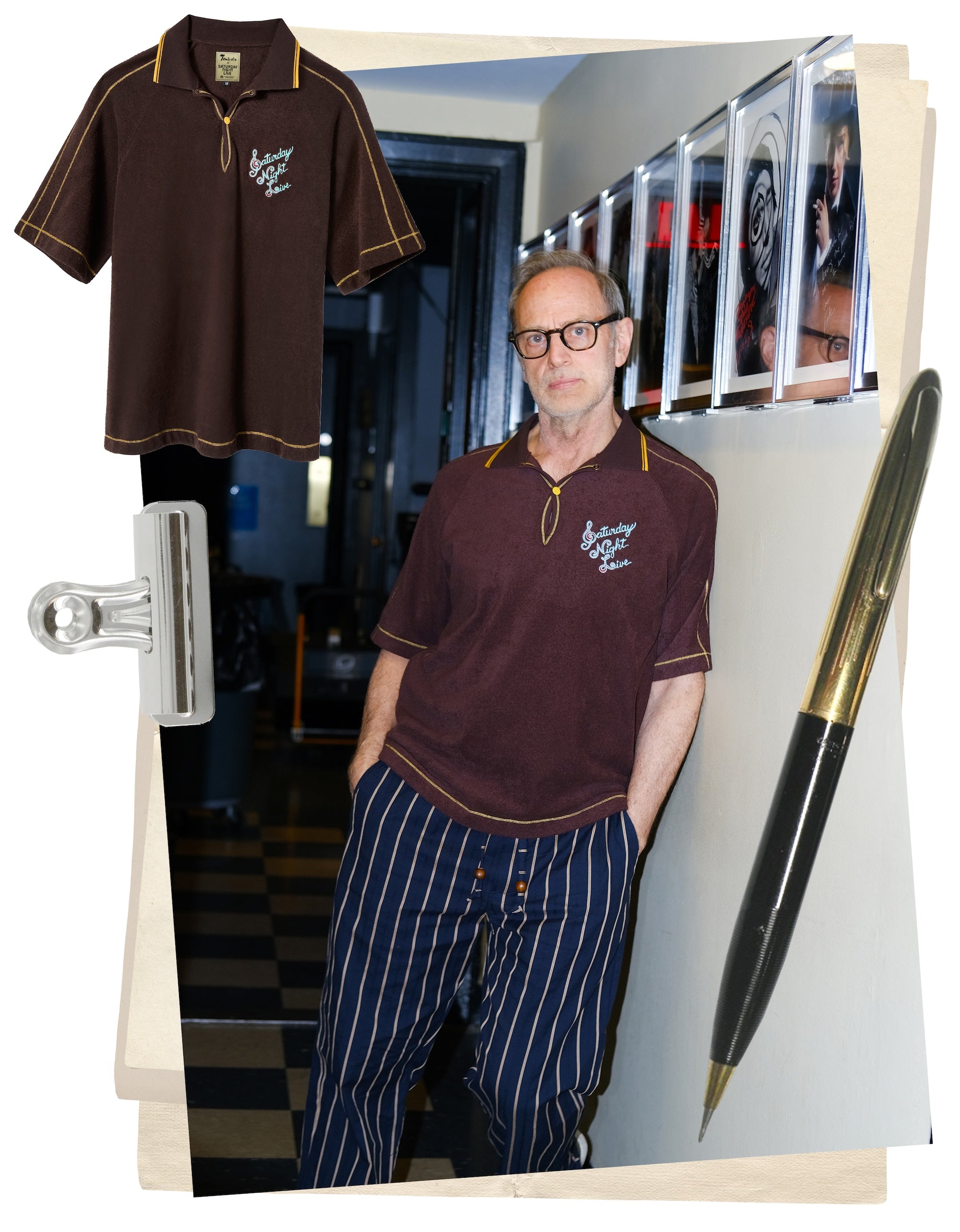  Tom Broecker wearing the SNL Tompolo.