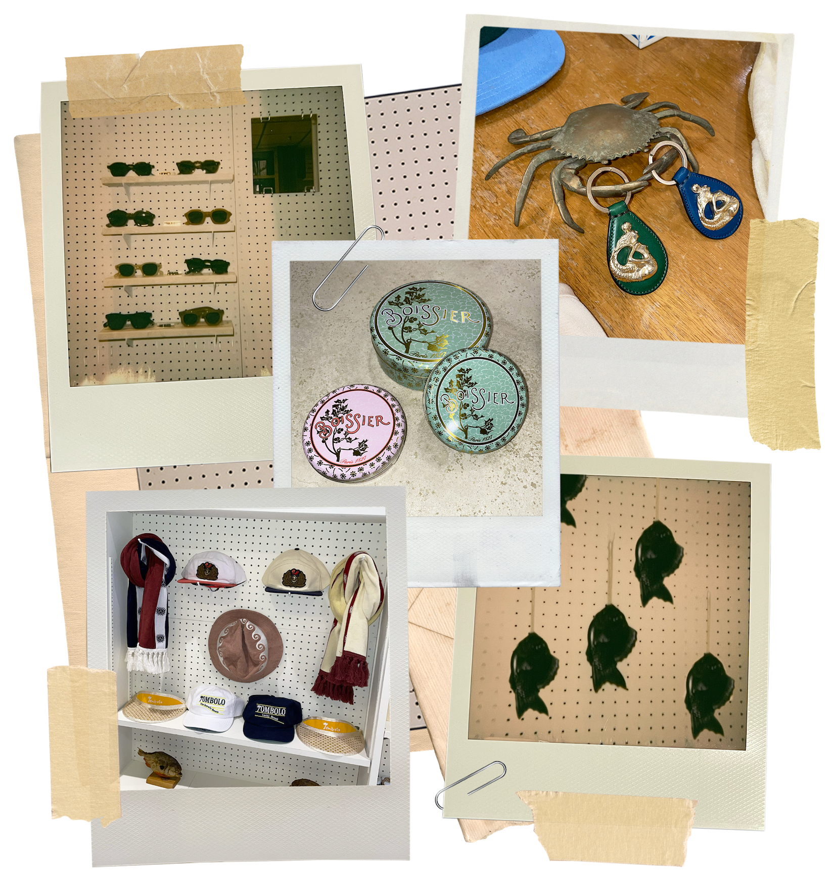 Souvenir shop collage