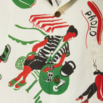 Close-up of colorful all-over pattern.