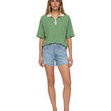 Raglan Terry Polo (Green)