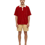 Raglan Terry Polo (Red)