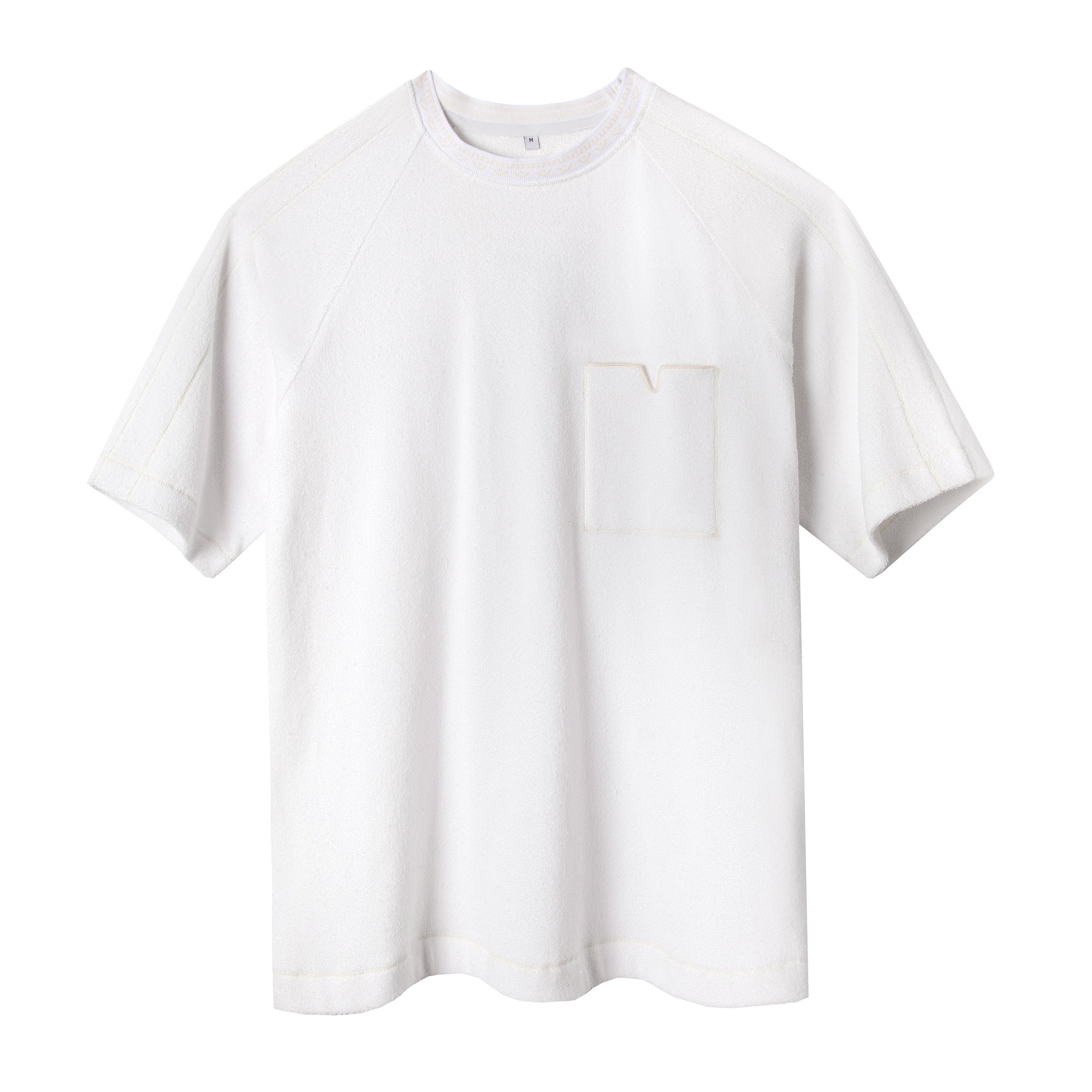 Raglan Terry Tee (White) – Tombolo Company