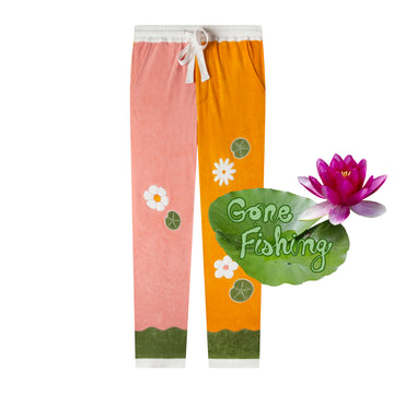 Tombolo Koibird pants with Gone fishing tag