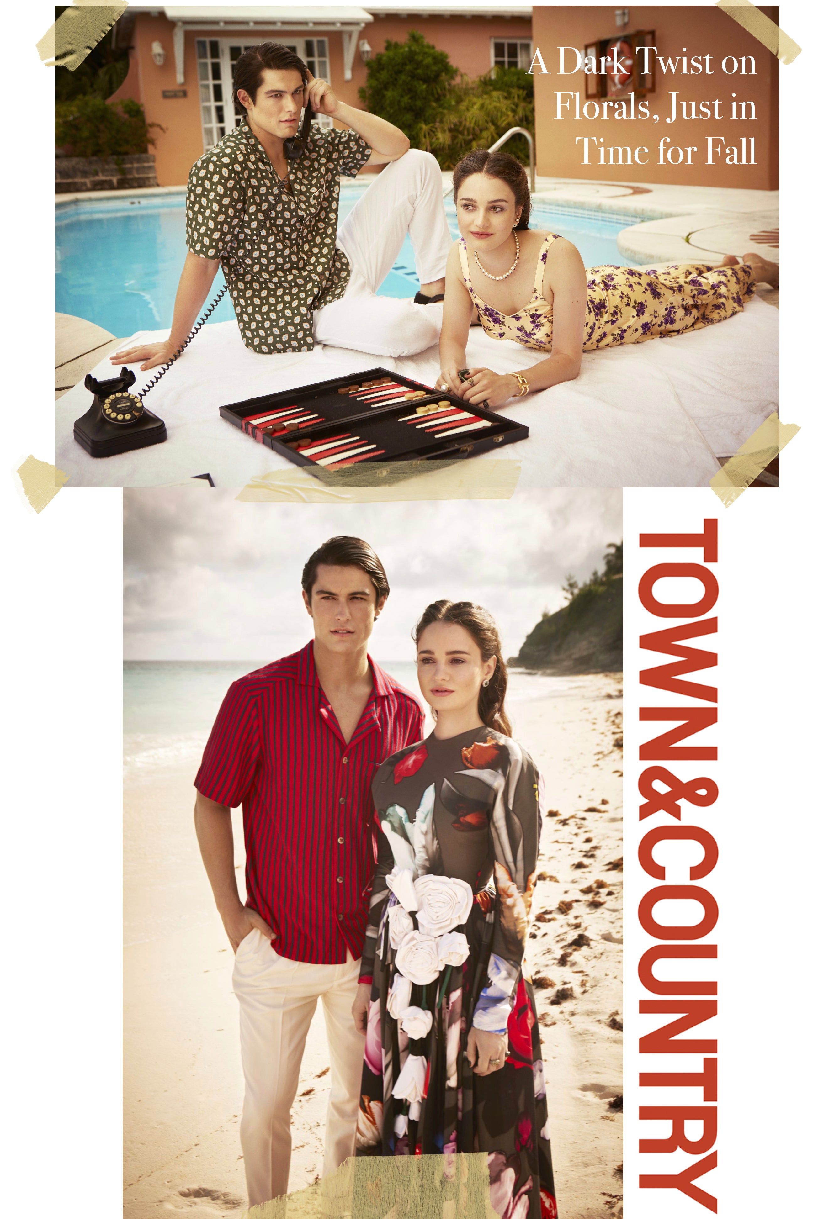 Town and Country a dark twist on florals just in time for fall