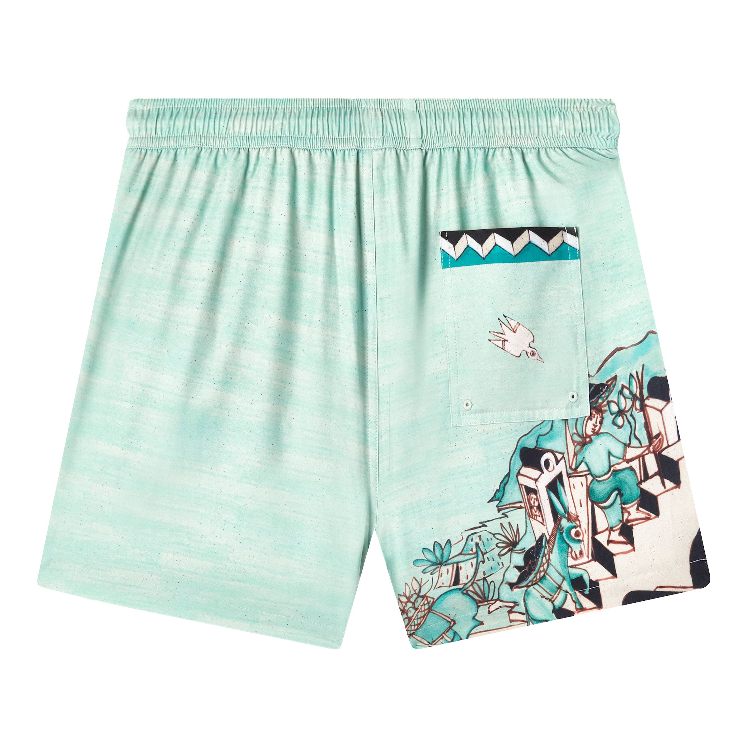 ‘Le Sirenuse’ Swim Trunks by Lucio Liguori